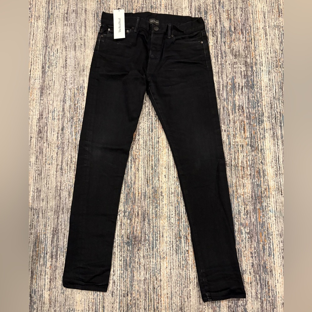 John Elliott Men's Black Skinny Jeans